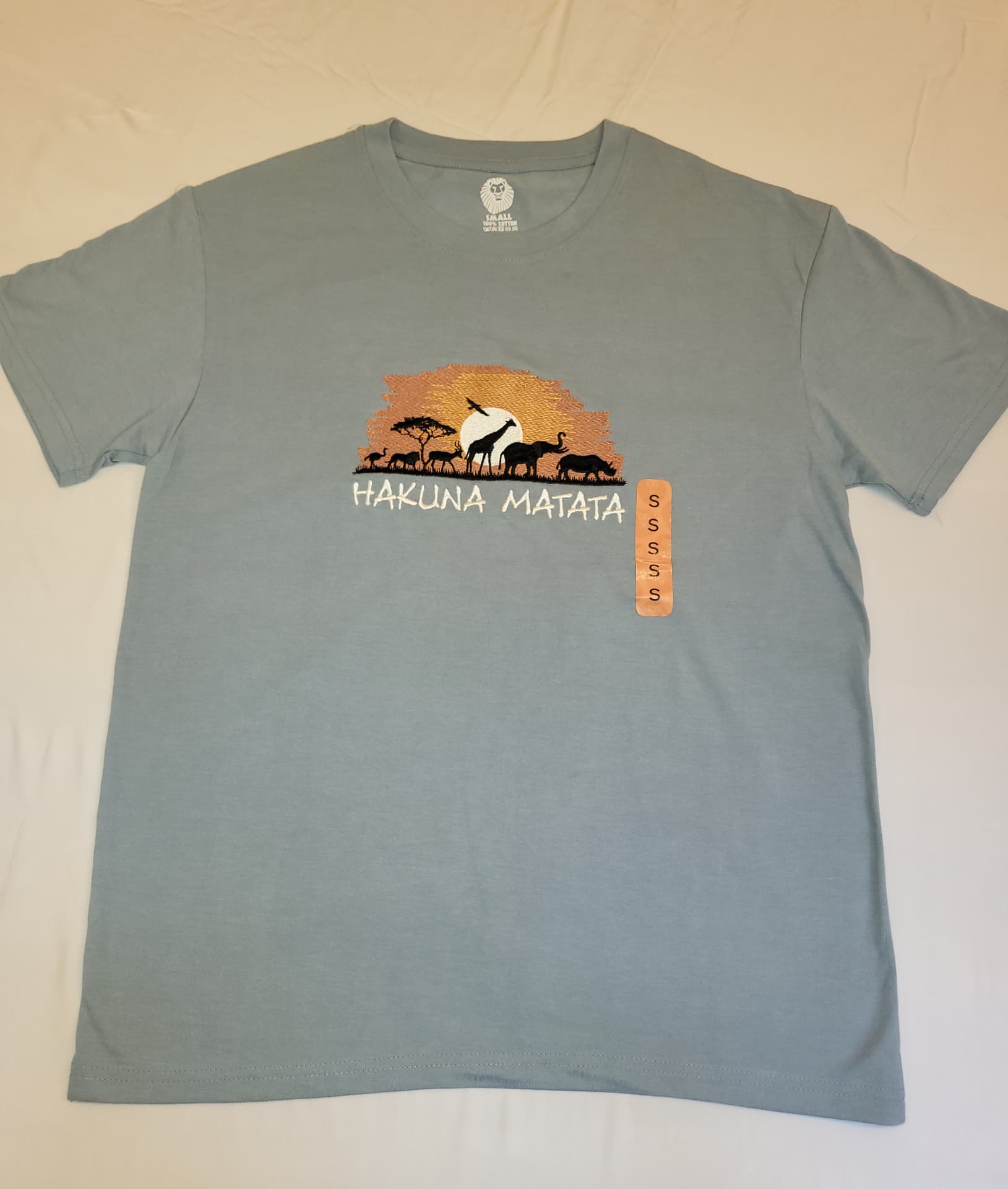 Hakuna Matata T-Shirt — Blue, Small