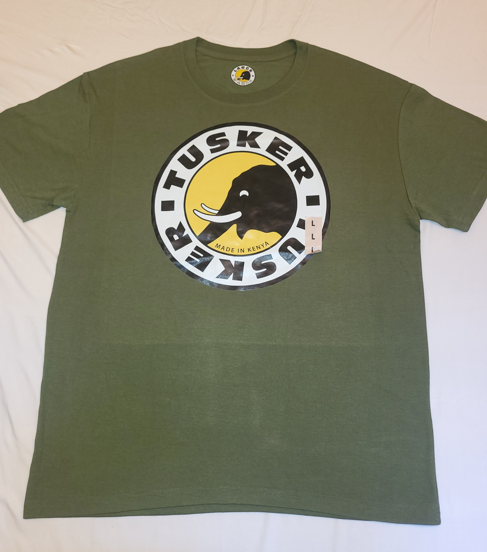 Tusker T-Shirt — Olive, Large