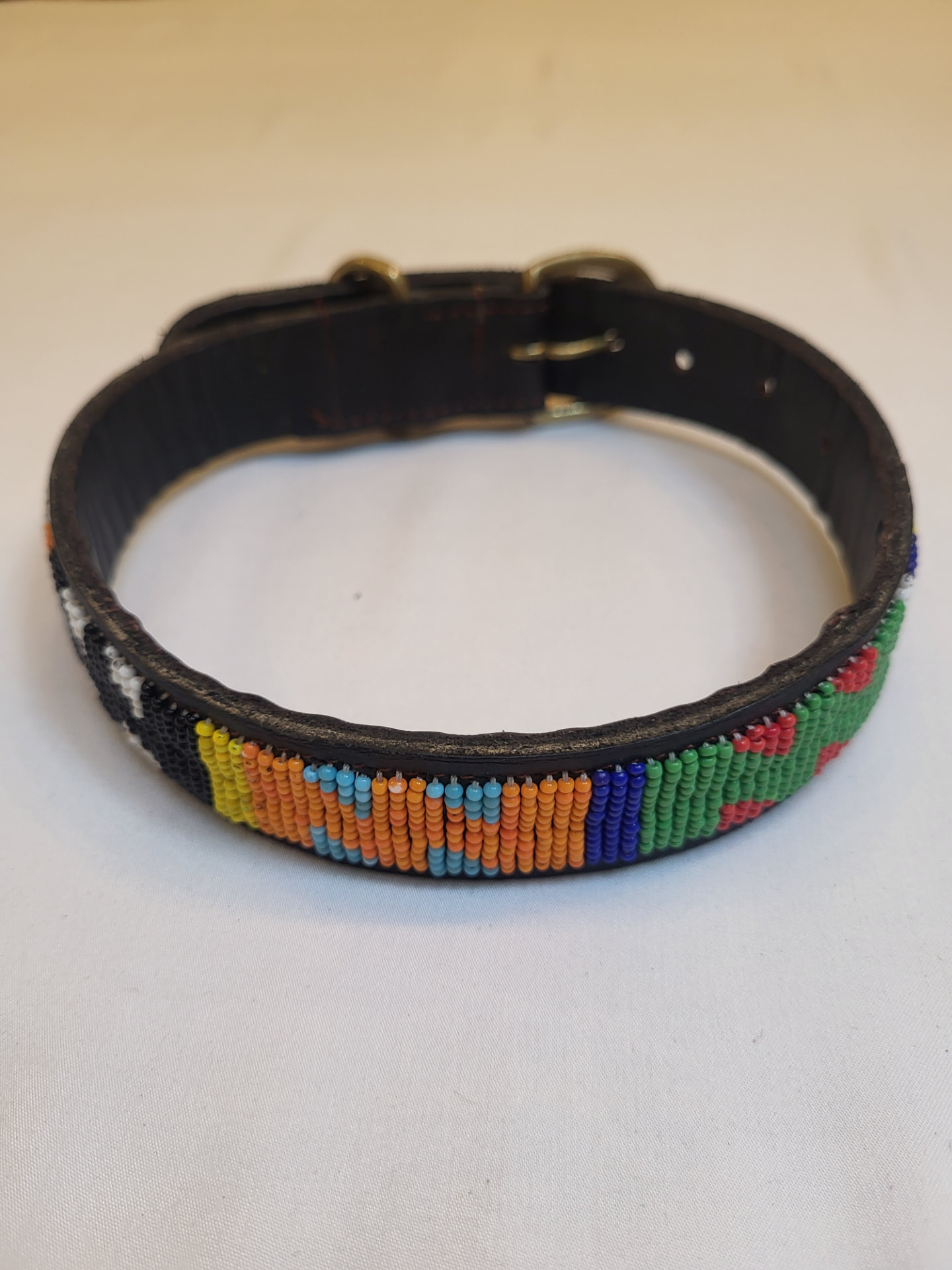Sunrise Maasai Beaded Dog Collar