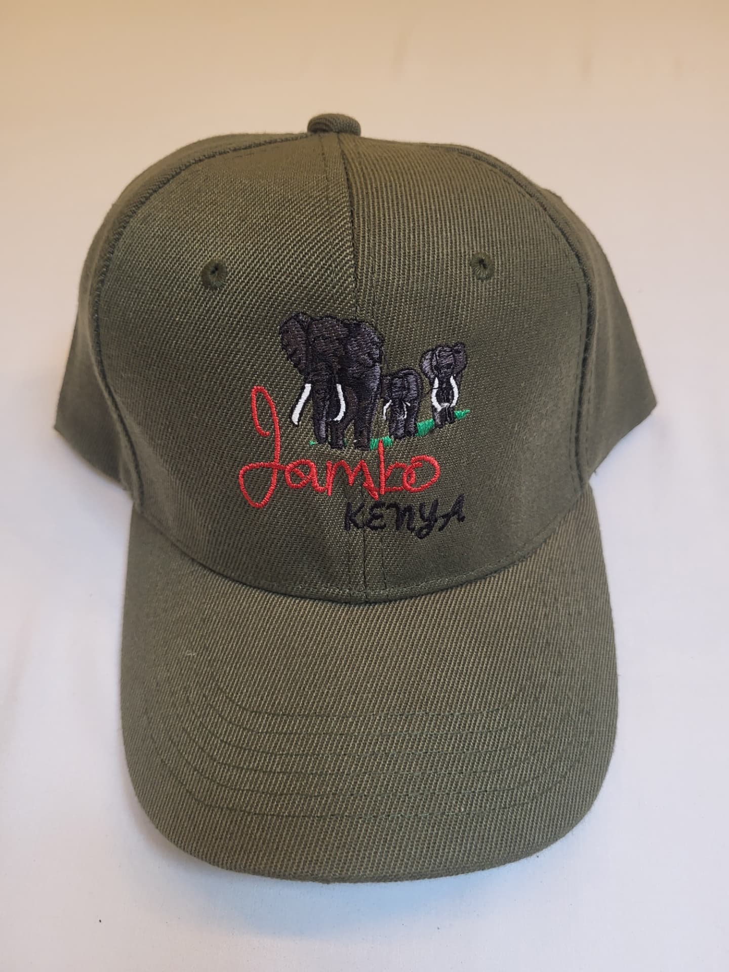 Jambo Kenya Cap — Olive, Three Elephants