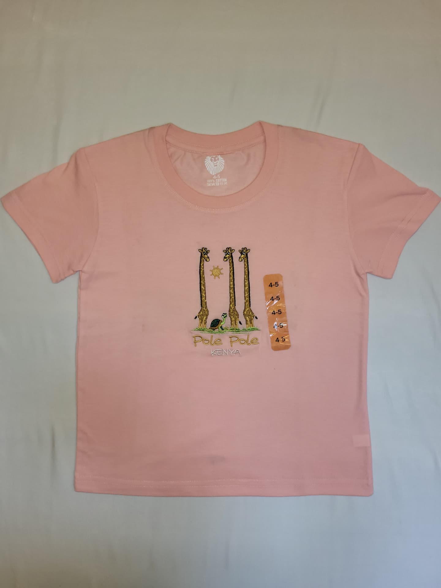 Pole Pole Kids T-Shirt — Pink, Ages 4–5
