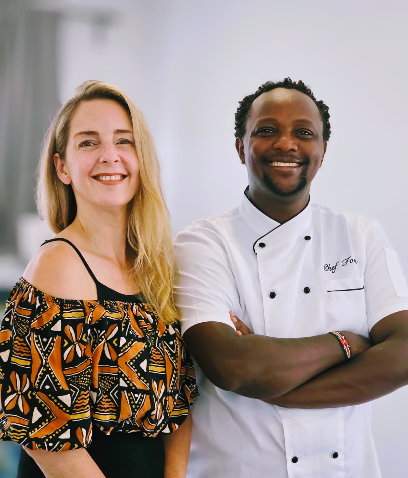 Chef Tony and Brea - Founders of Chakula Nazaré African Fusion Restaurant - Fresh Healthy Food